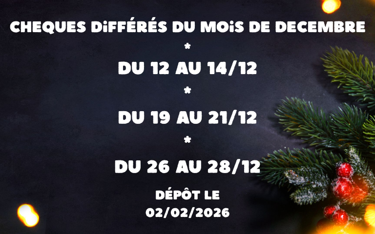 cheques differes