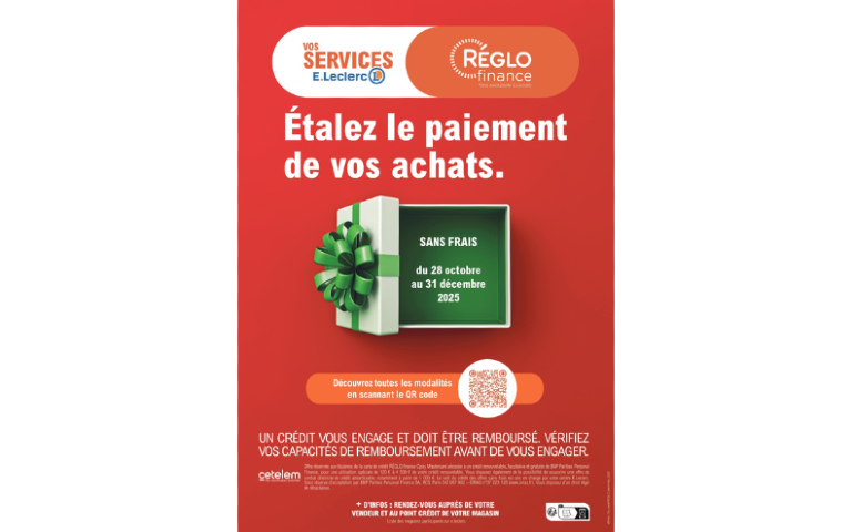 REGLO SANS FRAIS DU 28/10 AU 31/12