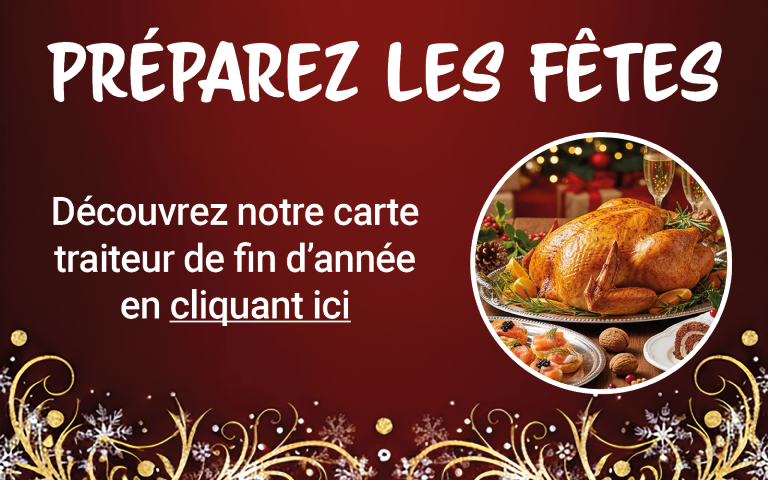 Découvrez notre carte traiteur 2025